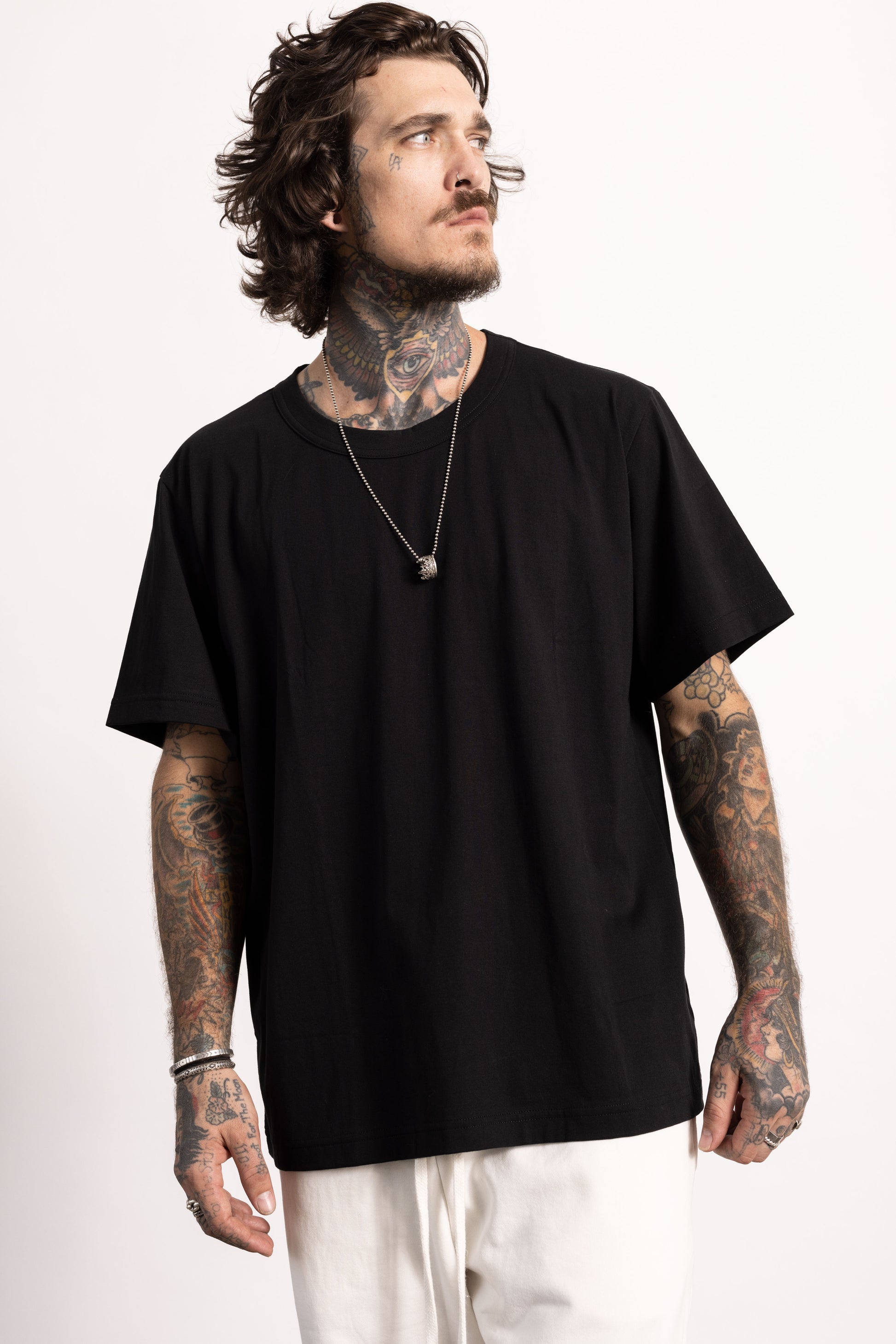 Black Pima Cotton Tee