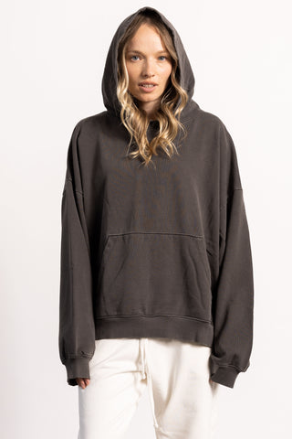drop shoulder hoodie