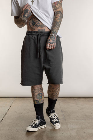 raw edges shorts