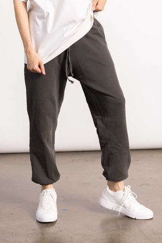 brown sweatpants