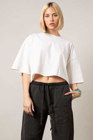 Oversized Cropped Tee