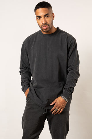 Oversized Long Sleeve Tee Vintage Black