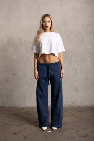 PIMA COTTON BOXY CROP TEE