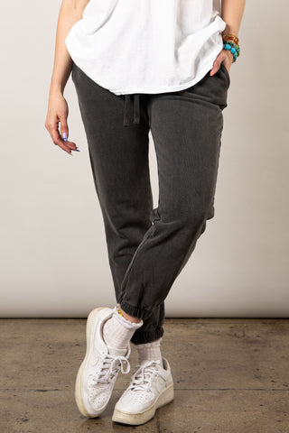 Vintage black Womens Cotton Sweatpants